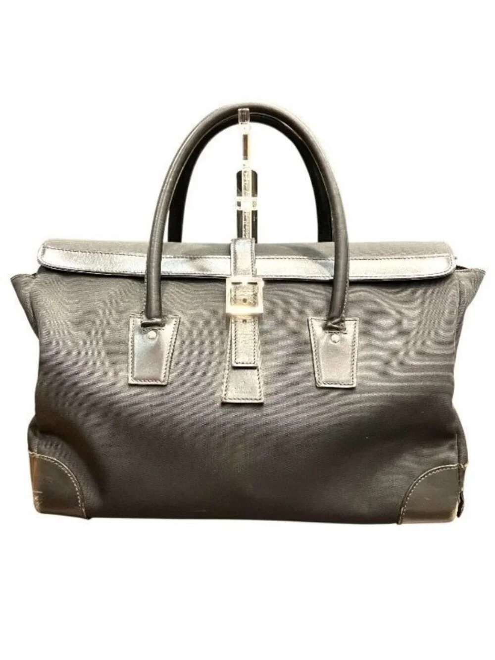 Gucci Leather Nylon Business Tote